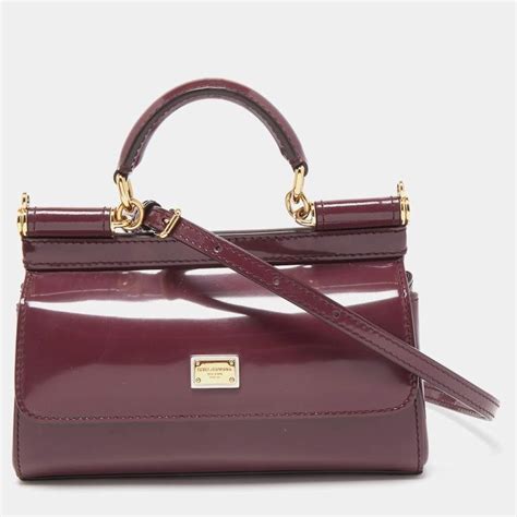 dolce gabbana miss sicily mini bag|sicily mini patent leather bag.